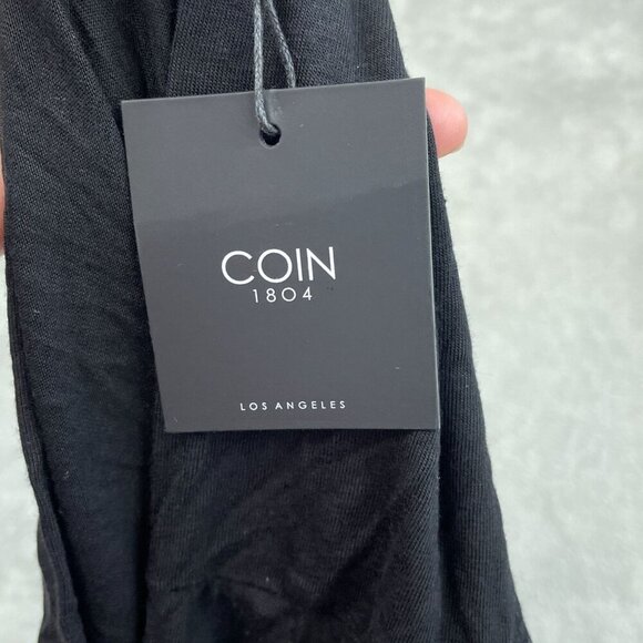 Coin 1804 Black Maxi Skirt With Silver Sequin Side Trim 1X NWT 4972 - Picture 5 of 10